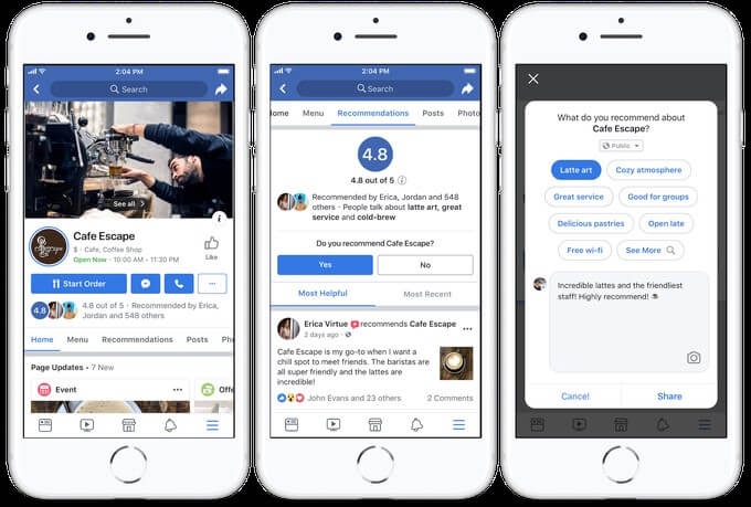 Facebook商家推薦